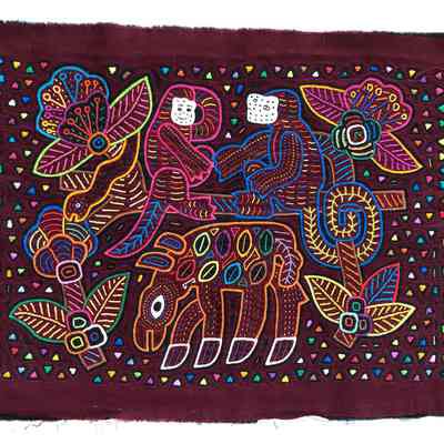 Mola- Two Monkeys and a Mule(?)