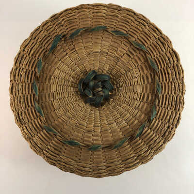 Mohawk Ash Splint & Sweetgrass Basket