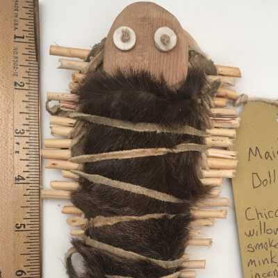 Maidu Style Toy Cradleboard and Doll