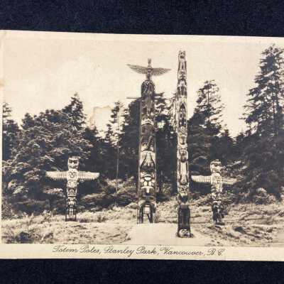 Totem Poles, Stanley Park, Vancouver, B.C.