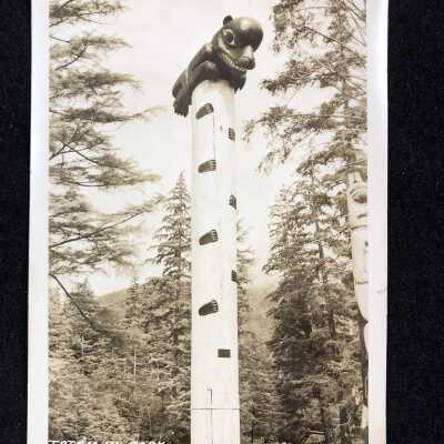 Totem in Park Ketchikan Alaska