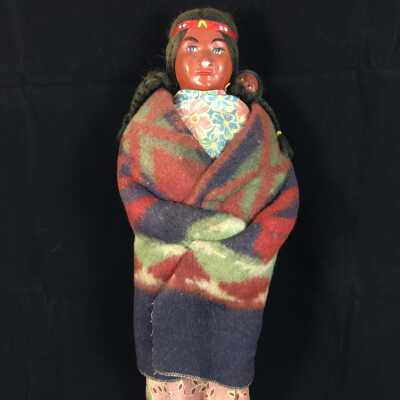 Standing Skookum Doll with Baby