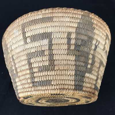 Pima Basket with Saguaro Designs