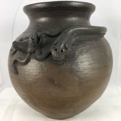 Olla with Figures of Frog and Snake