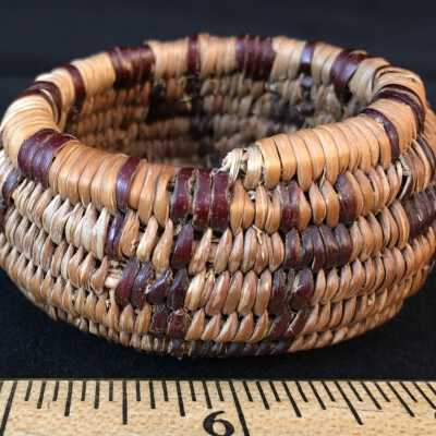 Pomo-Style Miniature Oval Basket