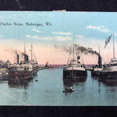 Harbor Scene, Sheboygan, Wis.