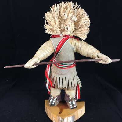 Iroquois Corn Husk Doll- Corn Husk Face Dancer