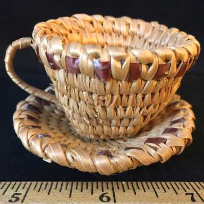 Lillooet Salish Miniature Teacup & Saucer
