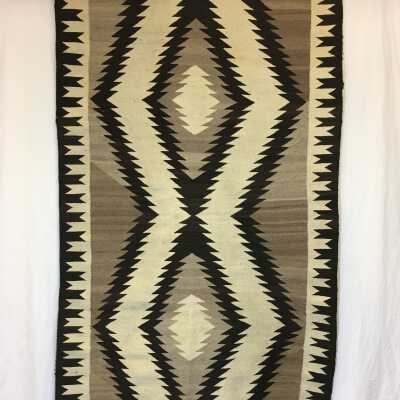 Navajo "Double Diamond" Two Gray Hills Rug