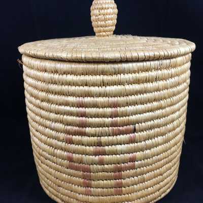 Alaskan Lidded Storage Basket
