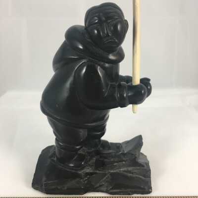 Argillite Carving of Hunter