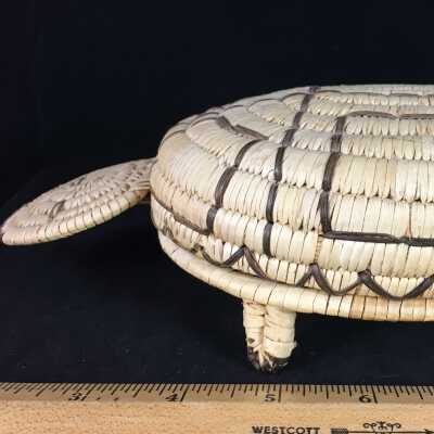 Tohono O'Odham Turtle Effigy Basket