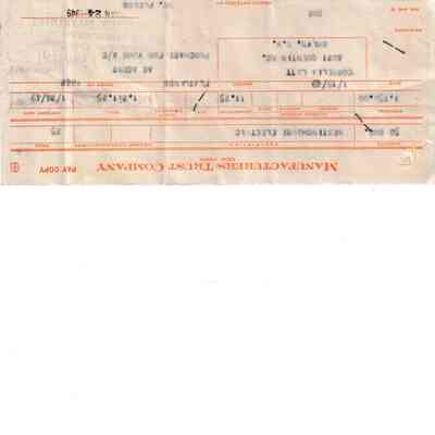Receipt for Shares Purchased by Cornelia Lott