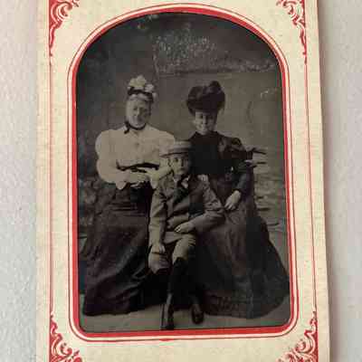 Photograph of Two Women and a Boy