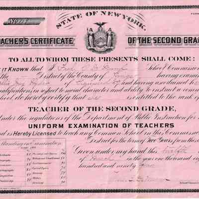 Teaching Certificate