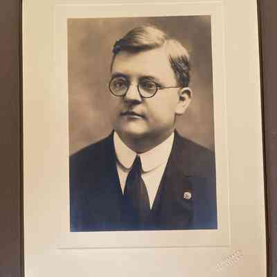 Photograph of Man in Folder