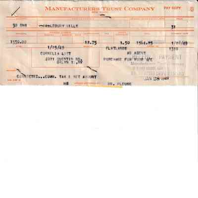 Receipt for Shares Purchased by Cornelia Lott