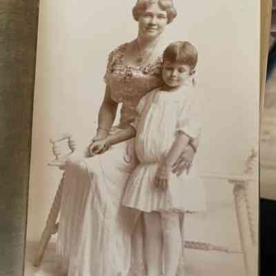 Photo - Woman and child, in folder