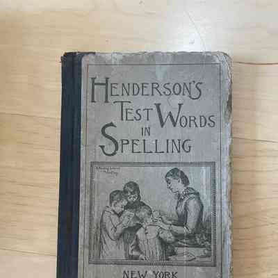 Book - Henderson's Test Words in Spelling