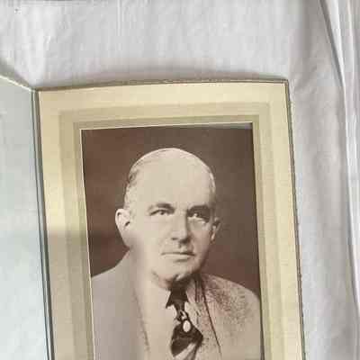 Photo - Portrait of Man, in leather folder