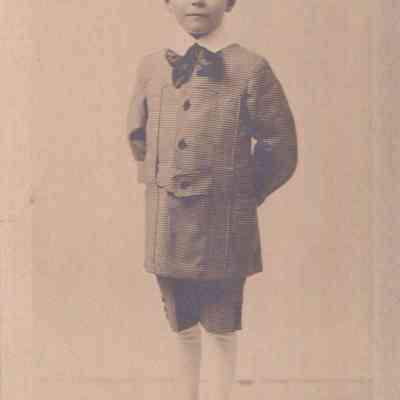 Photograph of Boy in Folder