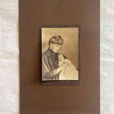 Portrait of woman and child