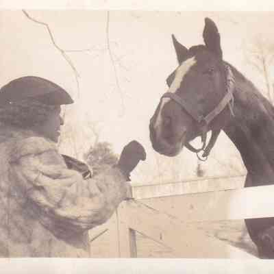 Photograph of Woman and Horse