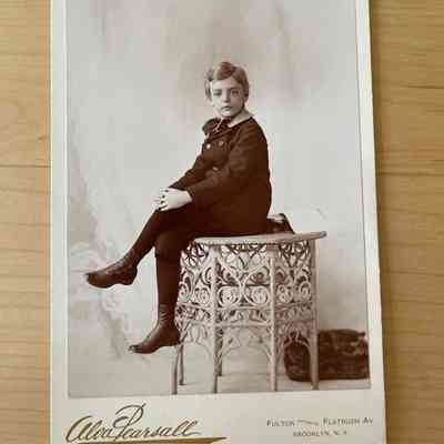 Photograph of Boy on Table
