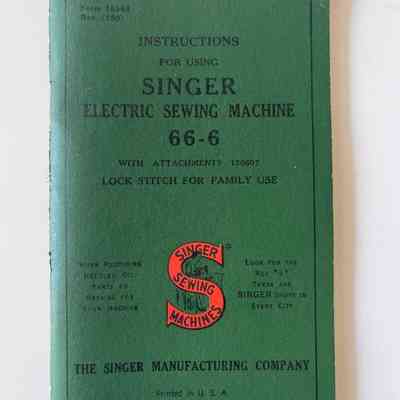 Singer Machine Brochure