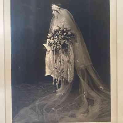 Folder Containing a Wedding Photo of a Woman