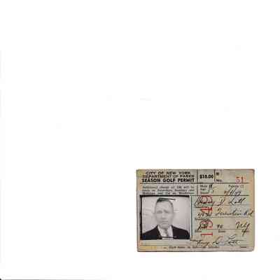 Seasonal Golf Permit of Henry D. Lott, 1949