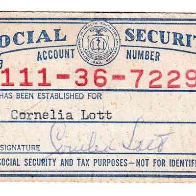 Social Security Card