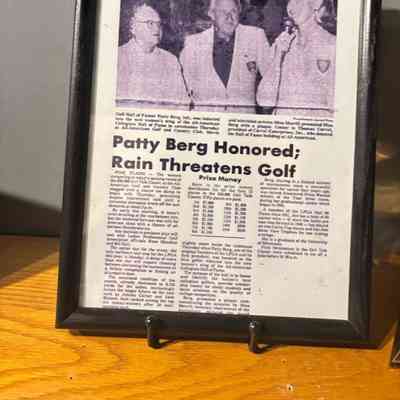 Patty Berg Honored