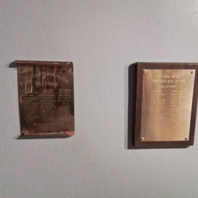 Hall of fame plaques