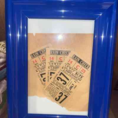 Vintage baseball tickets