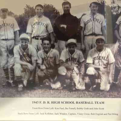 1943 FDR HIgh School Baseball Team