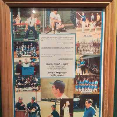 Thank you award to Coach Trudell for being a great coach