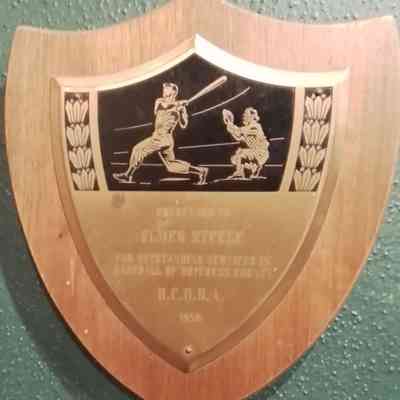 Elmer Steele outstanding service baseball