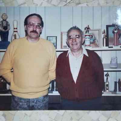 Phil Versace and friend
