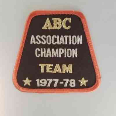 ABC Association champion team badge from 1977-78