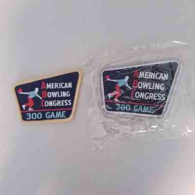 American Bowling Congress 300 game badge awarded to Phil Versace x2