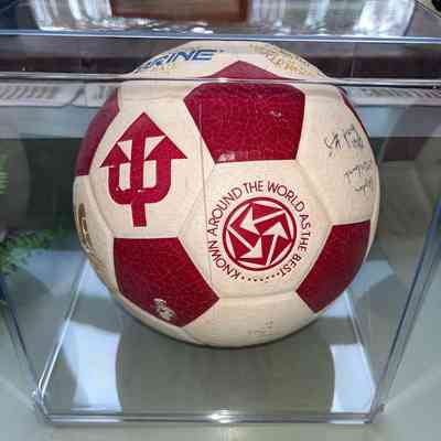 Signed soccer ball