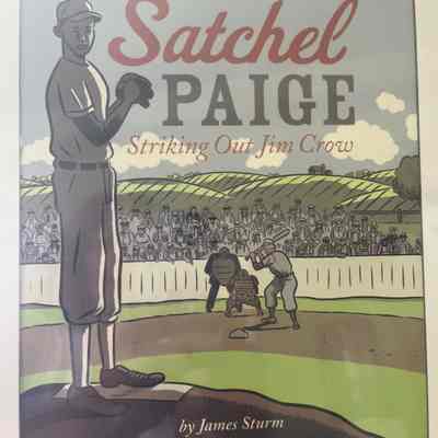 Book Cover, "Sachel Paige Striking Out Jim Crow"