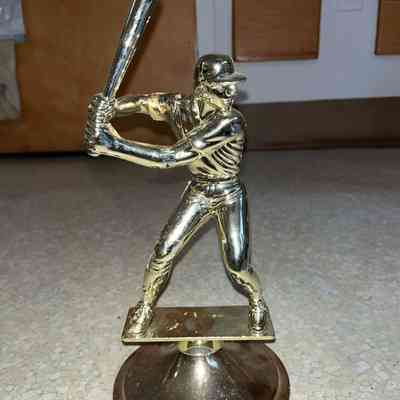 Golden baseball batter