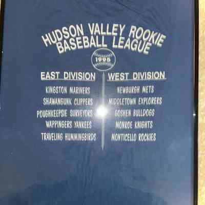 Hudson valley rookie baseball league t-shirt