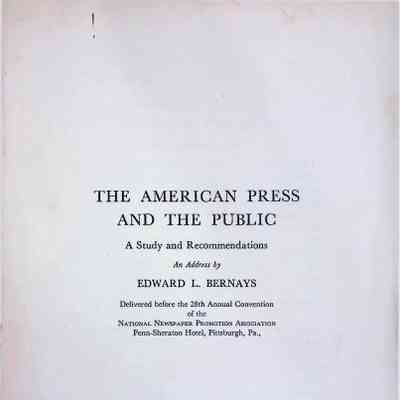 The American Press and The Public: A Study In Recommendations