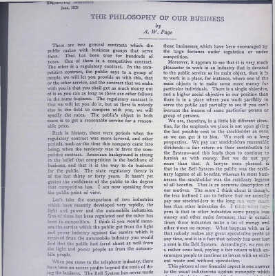 Philosophy of the Business