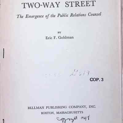Two-Way Street: The Emergence of the Public Relations Counsel