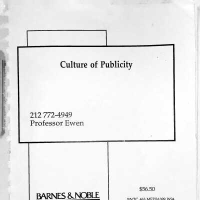 Culture of Publicity