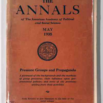 The Annals of The American Academy of Political and Social Science